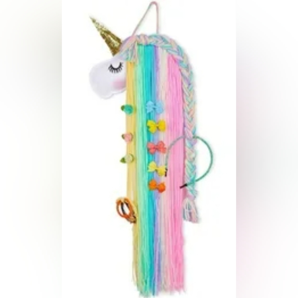 JOJO Siwa Bundle Of 25 Bows Plus Unicorn Hair Accessory Holder